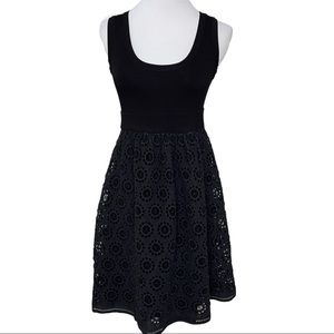 Olian Maternity Black Alexandra Eyelet Dress